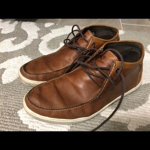Aldo Fricke Leather Chukka Boots, Sz 9.5, Cognac